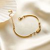 304 Stainless Steel Pave Rhinestone Link Bracelets WG2A3A5-01-3