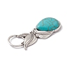 Synthetic Turquoise Big Pendants PALLOY-D013-22AS-3