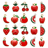 50Pcs 10 Styles Zinc Alloy Enamel Pendants ENAM-CJ0003-32-1