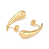 201 Stainless Steel Teardrop Stud Earrings EJEW-I309-02G-2