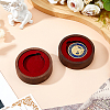 Round Wood Commemorative Coin Storage Plate AJEW-WH0886-21A-4