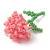 Glass Seed Beaded Flower Pendans PALLOY-MZ01224-02-4