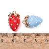 Opaque & Transparent Resin Pendants RE-CBA014D-01G-2