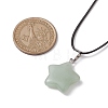 Natural Green Aventurine  Pendant Necklaces NJEW-JN04931-3