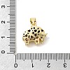 Brass Micro Pave Cubic Zirconia Pendants KK-H529-46G-3