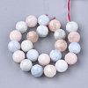 Natural Morganite Beads Strands X-G-S345-8mm-012-2