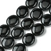 Natural Black Onyx(Dyed & Heated) Beads Strands G-K365-B12-03-2