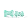 Transparent Spray Painted Glass Beads GLAA-I050-11F-3