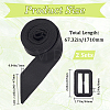 2Pcs Tie a Knot Polyester Waist Belt with Plastic Buckle AJEW-GF0014-53B-2