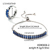 Elegant Fashion Rectangle Brass Rhinestone Slider Bracelets & Cuff Rings Sets LS-TK3165-1-1