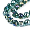 Electroplate Transparent Glass Beads Strands EGLA-ZX001-03A-01-3