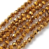 Electroplate Glass Beads Strands LS-EGLA-K015-10D-1
