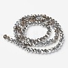 Electroplate Glass Beads Strands X-GR6MMY-01S-2