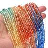 Transparent Painted Glass Beads Strands X1-DGLA-A034-T4mm-A02-2