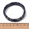 Natural Lapis Lazuli Beaded Stretch Bracelets for Unisex G-K303-02F-5