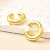 Rack Plating Brass Ring Cuff Earrings for Women X1-EJEW-H135-01G-02-1