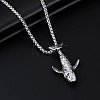 Alloy Pendant 201 Stainless Steel Chain Necklaces for Men FS-WG147E5-05-1