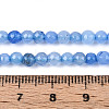Dyed Natural White Jade Beads Strands G-T139-4mm-60-16-5