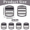 14Pcs Rectangle Alloy Buckles FIND-CY0002-02B-2