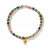 Vintage Brass Cross Charm Bracelets GR0330-1-1
