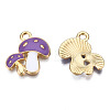 Autumn Theme Alloy Enamel Pendants ENAM-T009-46B-RS-1