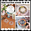 2Pcs 2 Styles Transparent Acrylic Bracelet Display Stands BDIS-BC0001-01-5