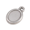 304 Stainless Steel Pendant Cabochon Settings STAS-D264-08D-P-2