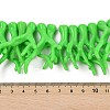 Opaque Acrylic Imitation Coral Beads Strands SACR-P033-02A-5