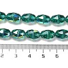 Electroplate Glass Beads Strands EGLA-D030-04C-4