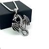 Vintage Punk 304 Stainless Steel Dragon Pendant Necklaces for Men Women LN2860-4