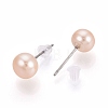 Natural Pearl Stud Earrings PEAR-N020-11A-01-2