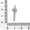 Brass Micro Pave Cubic Zirconia Pendants KK-K400-45P-3