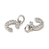 Brass Micro Pave Grade AAA Cubic Zirconia Charms LS-ZIRC-P067-11P-C-NR-3