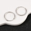 925 Sterling Silver Hoop Earrings STER-B008-01B-P-2