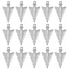 50Pcs 201 Stainless Steel Pointed Pendants STAS-SC0004-66-1