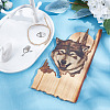 Wood Animal Hanging Ornaments HJEW-WH0053-08F-6