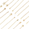 304 Stainless Steel Link Chain Necklaces for Women NJEW-G178-01G-01-6