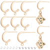 12Pcs Brass Stud Earrings Findings KK-BC0010-70-1