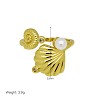 Brass Pave Clear Cubic Zirconia Cuff Open Rings WGDC6FB-03-1