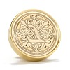 Brass Retro Initials Wax Sealing Stamp AJEW-F045-D12-4