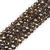 Electroplate Glass Beads Strands EGLA-A034-T6mm-B19-1