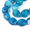 Dyed & Heated Natural Agate Beads Strands G-N359-14A-03-4
