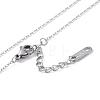 304 Stainless Steel Cable Chain Necklaces NJEW-G081-06P-3