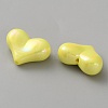 Electroplate Opaque Acrylic Beads MACR-WH0010-38C-2