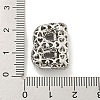 Platinum Plated Brass Micro Pave Cubic Zirconia Pendants KK-L073-001P-B-3