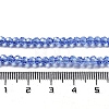 Electroplate Transparent Glass Beads Strands EGLA-A035-T3mm-A14-4
