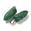 Synthetic Malachite Pointed Pendants G-B127-18P-04-2