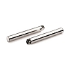 Non-Tarnish 304 Stainless Steel Slide On End Clasp Tubes STAS-C044-08D-P-3