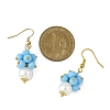 2 Pairs Round ABS Plastic Imitation Pearl Dangle Earrings EJEW-JE06757-5