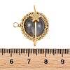 Natural Labradorite Copper Wire Wrapped Pendants PALLOY-TA00426-04-3
